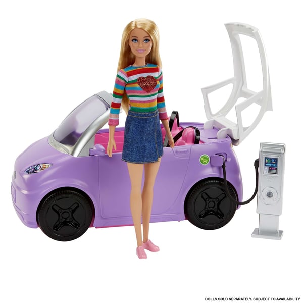 Barbie Barbie-bil, børnelegetøj, 'elbil' med ladestation
