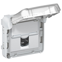 Legrand 069569 eluttag RJ-45 Grå, Vit