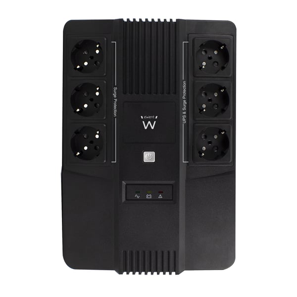 Ewent EW3945 UPS-enhed Interaktivt indgangsstik 0,6 kVA 360 W 1 AC stikkontakt(er)