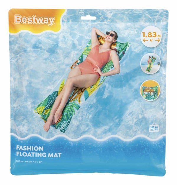 Bestway 44033 / 26 allas- & rantakelluke Monivärinen Kuvio PVC-muovi Kelluva patja