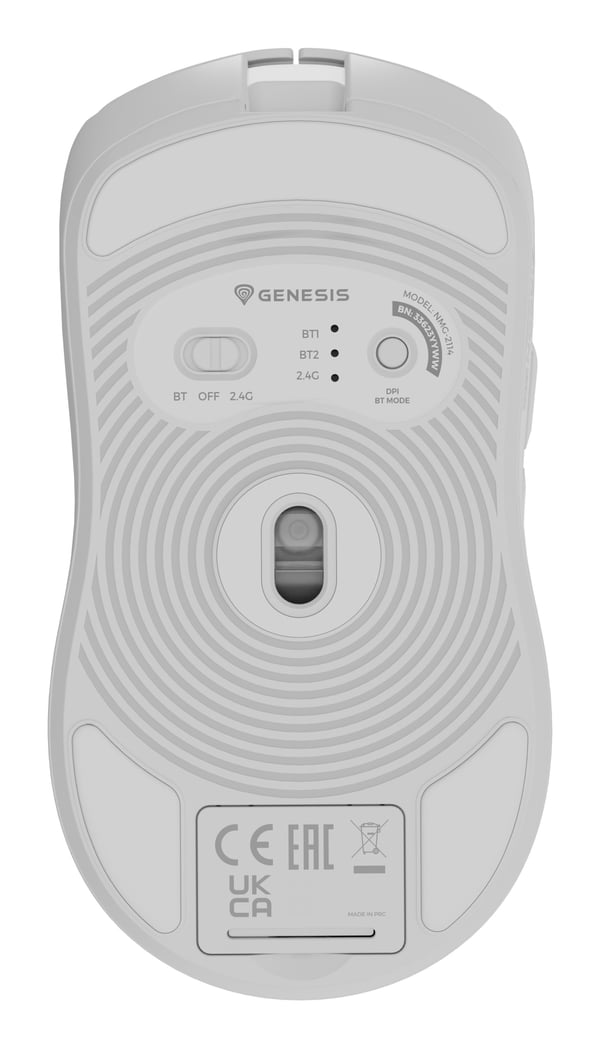 GENESIS Zircon 500 G2 mus Spil Højre hånd RF Wireless + Bluetooth + USB Type-C Optisk 10000 dpi