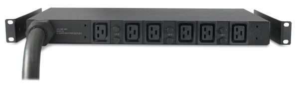 APC Basic Rack PDU AP7526 strømforsyningsenhed (PDU) 6 AC stikkontakt(er) 1U Sort