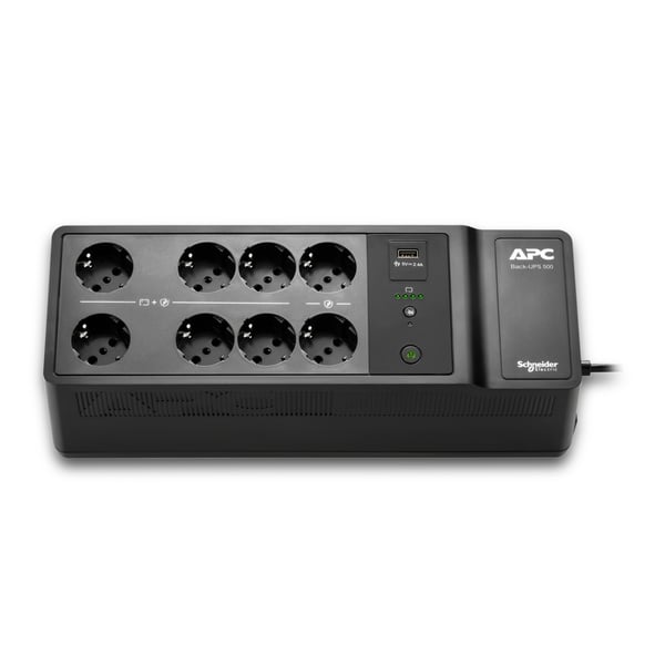 APC BE500G2-IT UPS-virtalähde Valmiustila (ilman yhteyttä) 0,5 kVA 300 W 8 AC-pistorasia(a)