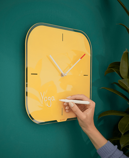 Leitz Cosy tyst väggklocka, glas