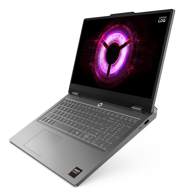 Lenovo LOQ Essential 15ARP11 AMD Ryzen™ 7 170 Kannettava tietokone 39,6 cm (15.6") Full HD 16 GB DDR5-SDRAM 512 GB SSD NVIDIA GeForce RTX 5060 Wi-Fi 6 (802.11ax) Windows 11 Home ranska Harmaa