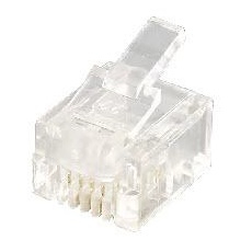 Equip 121121 kabelkontakter RJ-12 (6P4C) Transparent
