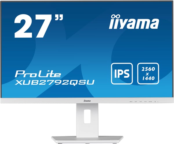 iiyama ProLite XUB2792QSU-W5 computerskærm 68,6 cm (27") 2560 x 1440 pixel Wide Quad HD LED Hvid