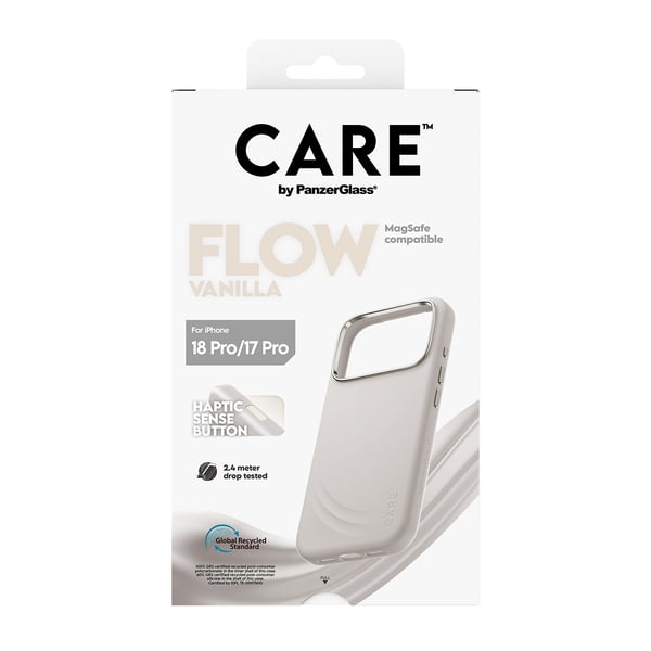PanzerGlass CARE™ by ® Flow Case Vanilla m. MagSafe iPhone 18 Pro | 17 Pro