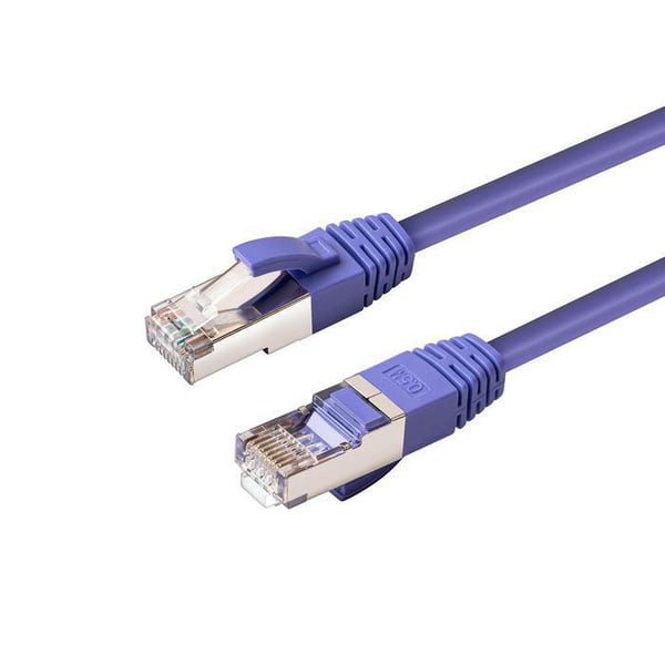 MicroConnect S/FTP CAT6 0.15m Lilla LSZH PiMF (Par i metalfolie) 4x2xAWG 27, CU