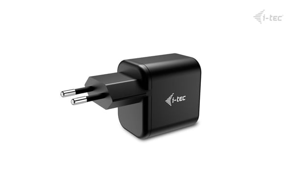 i-tec CHARGER-GAN65W mobiililaitteen laturi Universaali Musta AC Pikalataus Sisätila