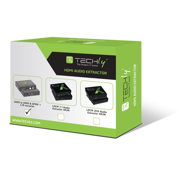 Techly IDATA HDMI-EA äänimuunnin Musta
