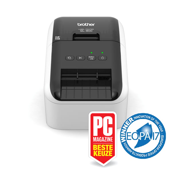 Brother QL-800 etikettskrivare direkt termal Färg 300 x 600 DPI 148 mm/sek Kabel DK