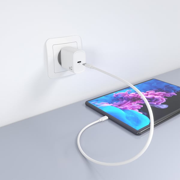 AISENS A110-0950 oplader til mobil enhed Universel Hvid Vekselstrøm Hurtig opladning Indendørs