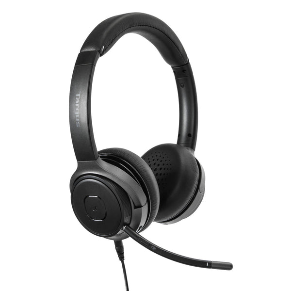 Targus AEH104GL kuulokkeet ja kuulokemikrofoni Langallinen & langaton Pääpanta Puhelut/Musiikki USB Type-C Bluetooth Musta