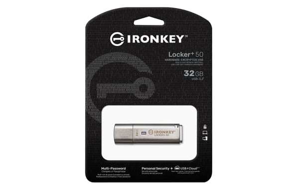 Kingston IronKey Locker+ 50 - USB-muistitikku