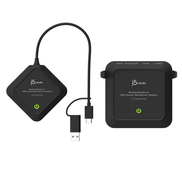 j5create JVW120-N Trådløs forlænger til kameraer/mikrofoner/højttalere med USB™ stik