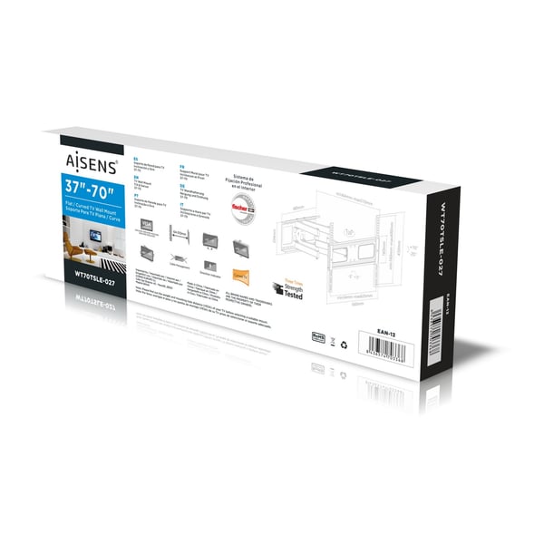 AISENS WT70TSLE-027 TV-kiinnike 177,8 cm (70") Musta