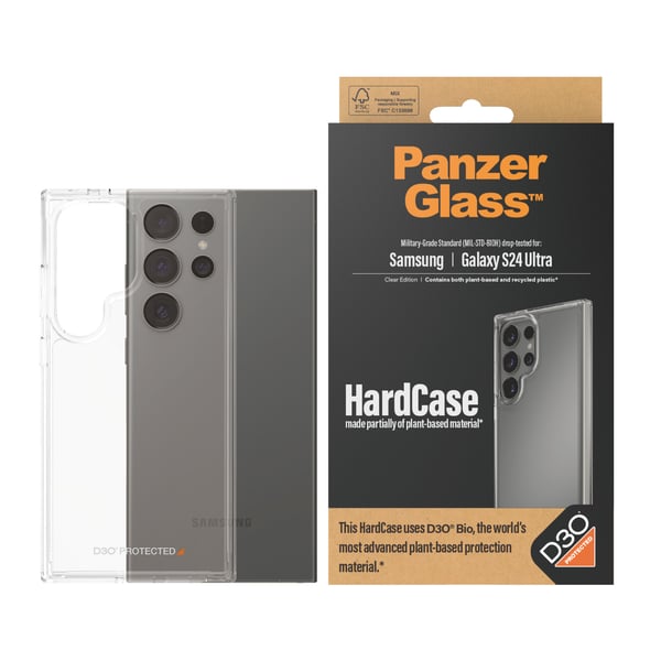 PanzerGlass ® HardCase Transparent m. D3O® Samsung Galaxy S24 Ultra