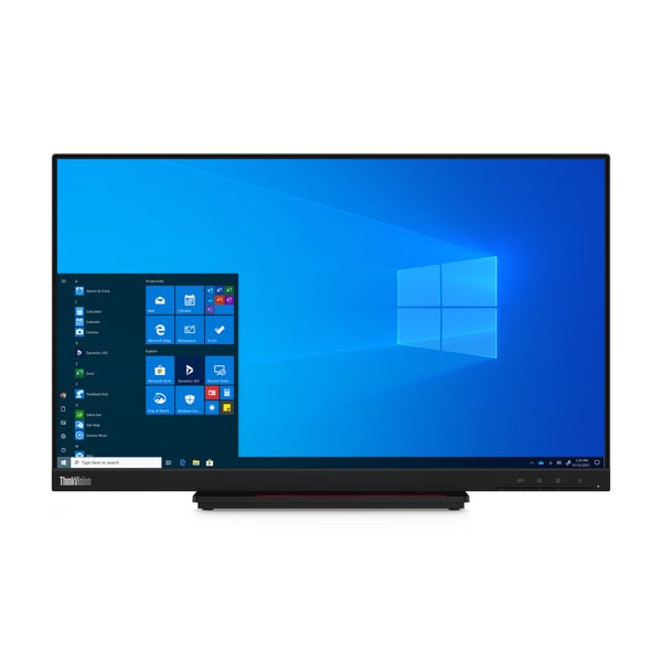 Lenovo ThinkVision T24t-20 computerskærm 60,5 cm (23.8") 1920 x 1080 pixel Fuld HD LED Berøringsskærm Kapacitiv Sort
