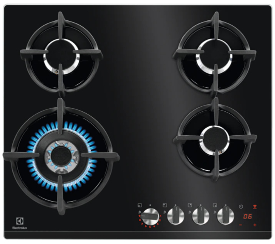 Electrolux KGG64375K Svart Inbyggd 59 cm Gas 4 zone(s)