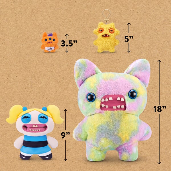 Hug-A-Lumps Fuggler Power Puff Girls 22 cm licenseret sortiment