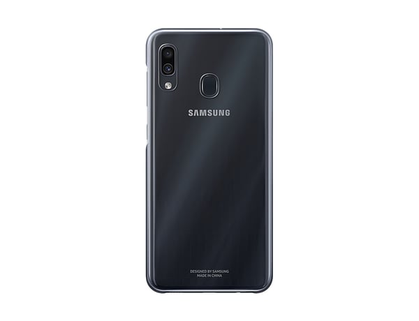 Samsung EF-AA305CBEGWW matkapuhelimen suojakotelo 16,3 cm (6.4") Suojus Musta, Läpinäkyvä