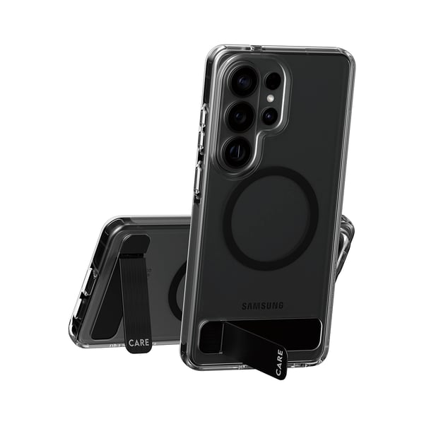 PanzerGlass CARE™ by ® Kickstand Case Transparent w. Qi Samsung Galaxy S26 Ultra mobiltelefonfodral Mobilskal