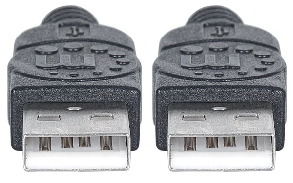 Manhattan 353892 USB-kabel USB 2.0 1 m USB A 0,48 Gbit/sek. Sort