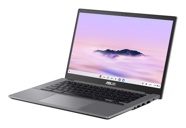 ASUS Chromebook Plus CX34 CB3402CVA-MW1596 Intel Core 5 120U 35,6 cm (14") Berøringsskærm Fuld HD 8 GB LPDDR5x-SDRAM 256 GB UFS Wi-Fi 6E (802.11ax) ChromeOS Grå QWERTY Spansk
