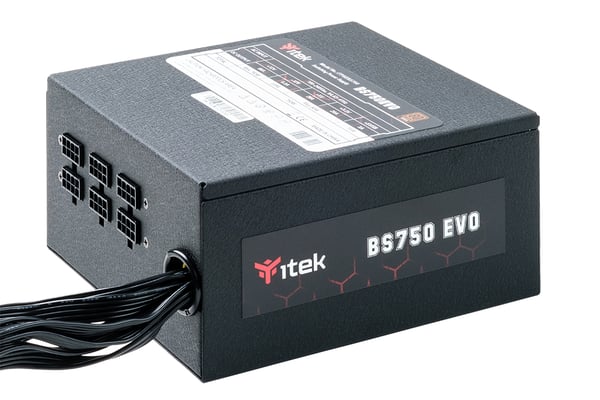 itek BS750 strömförsörjningsenheter 750 W 24-pin ATX ATX Svart