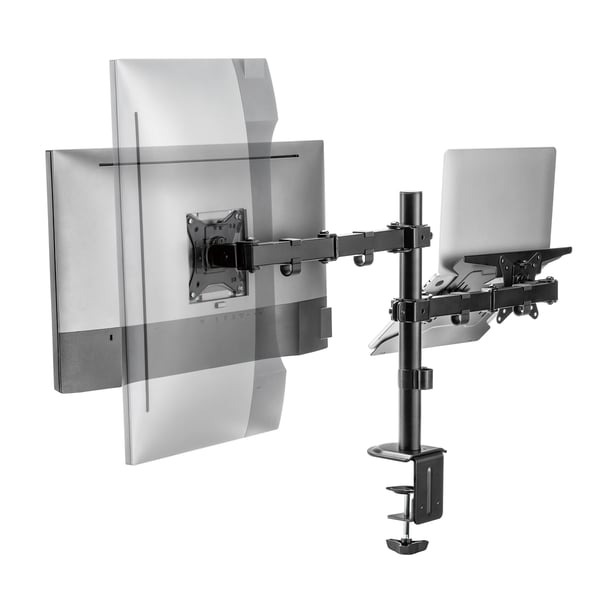 Ewent EW1519 laptop stativ Laptop & skærmarm Sort 39,6 cm (15.6")