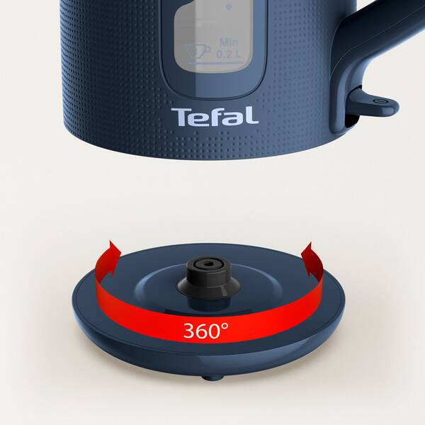 Tefal KO2M04CH elkedel 1,7 L 2400 W Blå