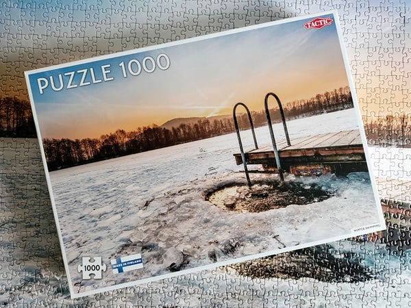 Tactic Puzzle Lovers Winter Swimming 1000 palan palapeli