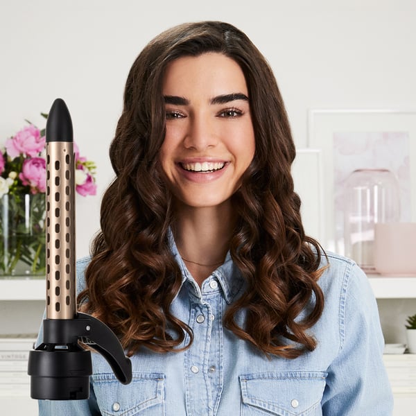 Bellissima Air Wonder 8 in 1 Varmluftsborste Varm Guld, Vit 1000 W 1,8 m