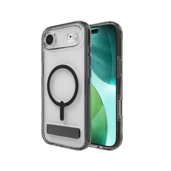 ZAGG Santa Cruz Snap Kickstand mobiltelefon etui 16,5 cm (6.5") Cover Sort, Transparent