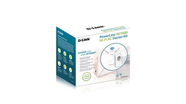 D-Link DHP-W611AV 1000 Mbit/s Ethernet LAN Wi-Fi Hvid 2 stk