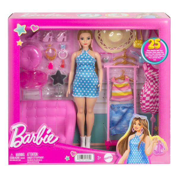Barbie Barbie-docka, lekset och tillbehör