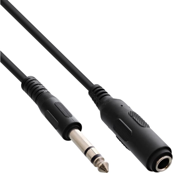 InLine 99935A ljudkabel 5 m 6,35mm Svart