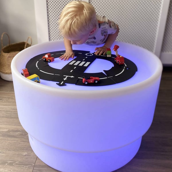 Tickit Sensory Mood Discovery Table natlys til baby Fritstående Hvid
