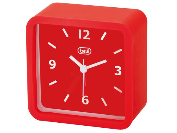 Trevi SL 3820 Quartz alarmur Rød, Hvid