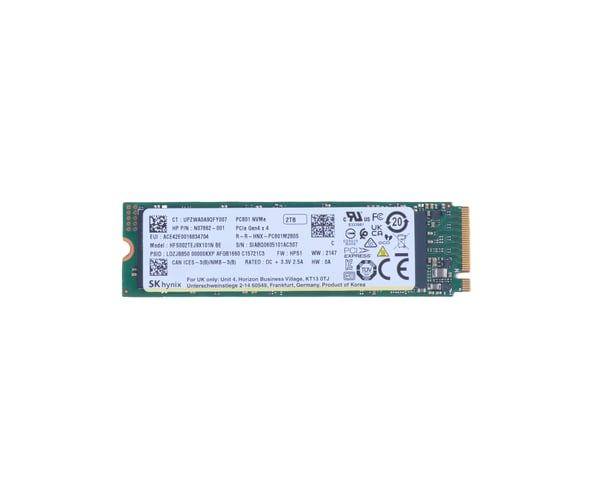 HP :n 2 Tt:n PCIe-4x4-SSD-asema HP :n 2 Tt:n PCIe-4x4-SSD-asema