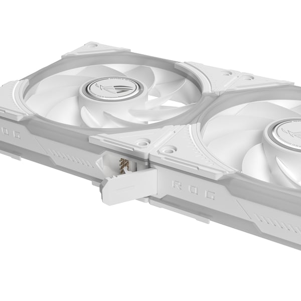 ASUS ROG Eurux GR120 ARGB Reverse Fan White Edition - Single Pack Computerkabinet Ventilator 12 cm Hvid 1 stk