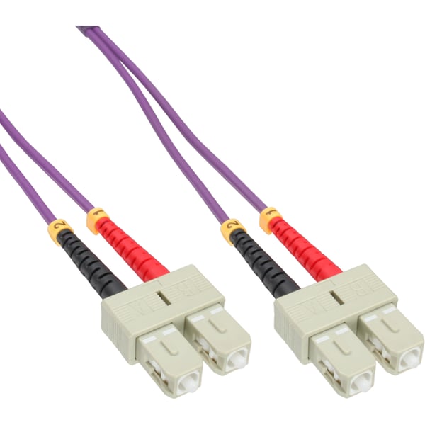 InLine 83503P InfiniBand og fiberoptisk kabel 3 m Lilla