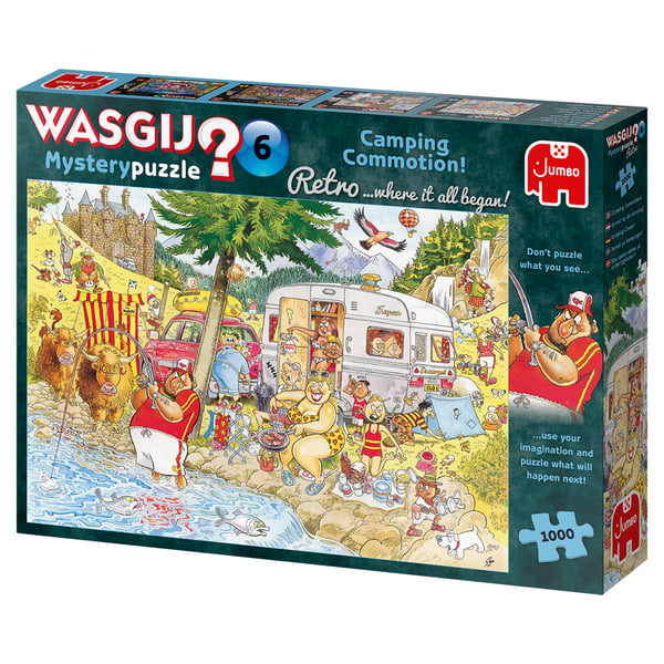 Wasgij Retro Mystery 6 Puslespil 1000 stk Tegneserier