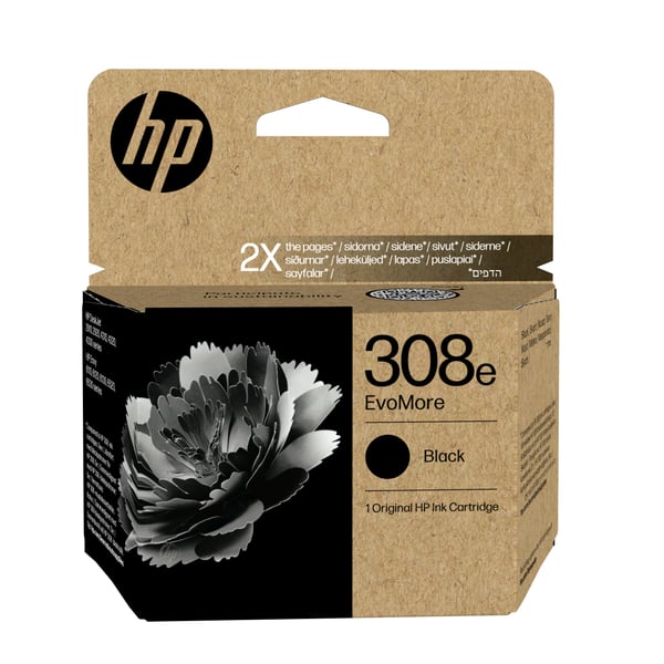 HP 308e EvoMore svart originalbläckpatron