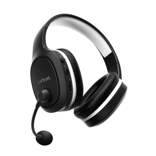 Trust GXT 391 Thian Kuulokkeet Langallinen & langaton Pääpanta Pelaaminen USB Type-C Musta, Valkoinen