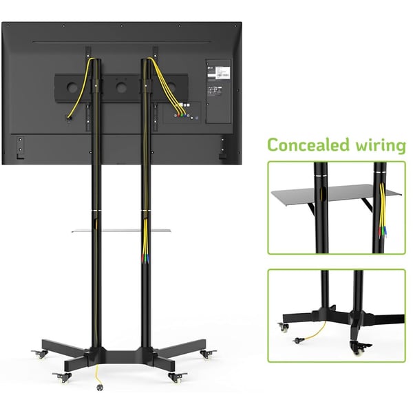 Techly ICA-TR6 TV-kiinnike 165,1 cm (65") Musta