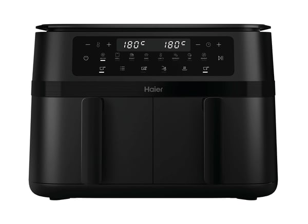 Haier HAF3AD 011 Kaksois 11,5 L Erillinen 3000 W Kuumakiertoilmakypsennin Musta