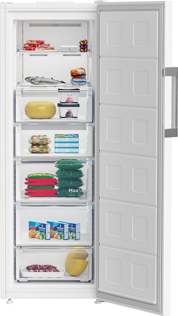 Beko B3RFNE294W Stående fryser Fritstående 260 L Hvid