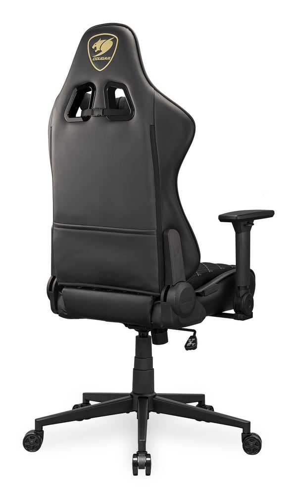 COUGAR CGR-A2F-GLB Universal gamingstol Polstret vatteret sæde Sort, Guld